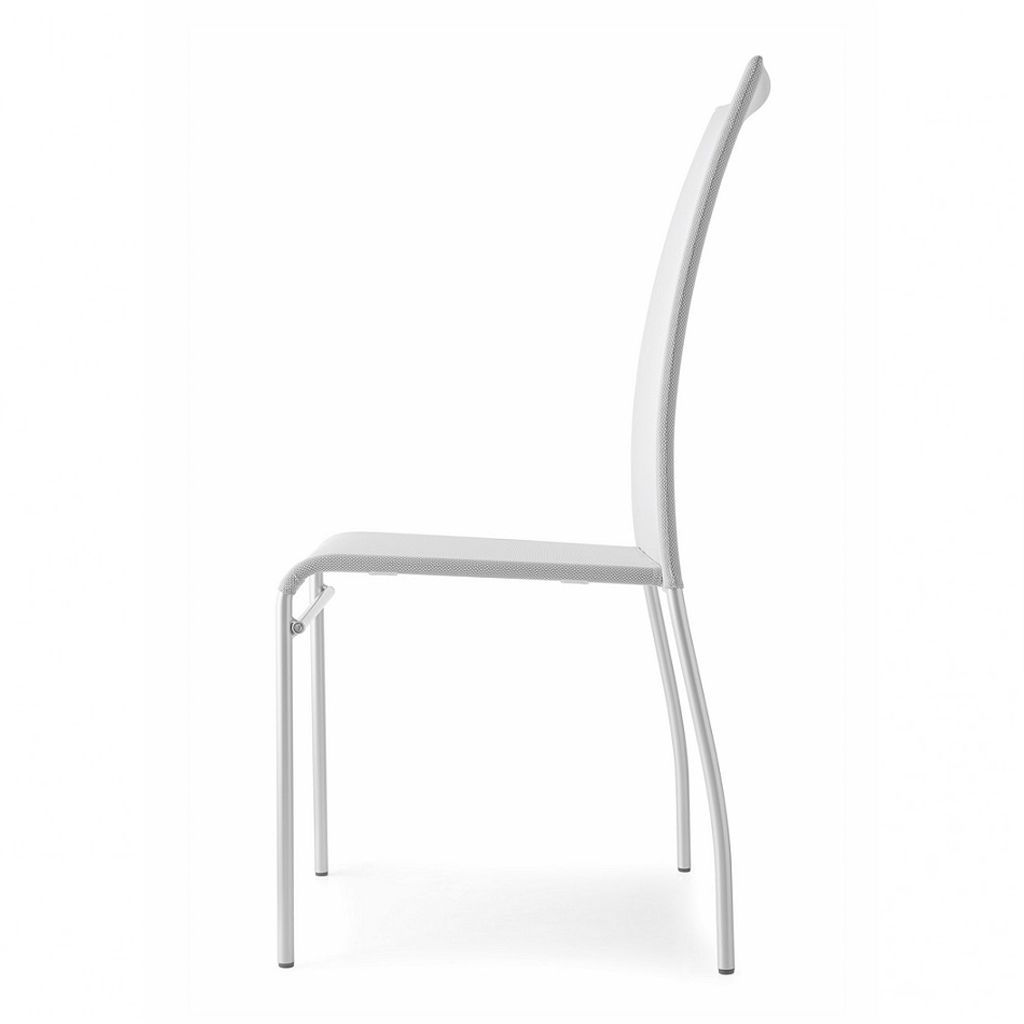 Connubia by Calligaris Sedia Wave con struttura in metallo e seduta