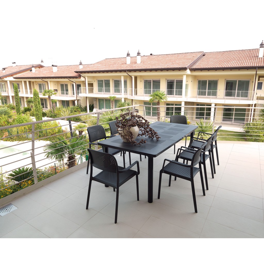 Nardi Garden Tavolo Libeccio allungabile 160/220x100x74h cm, con piano