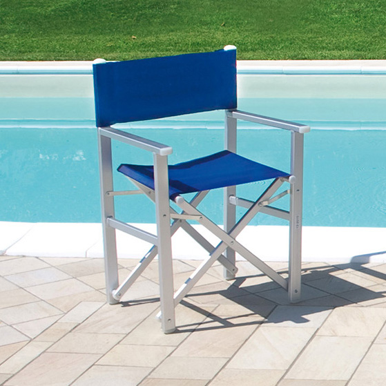 Sedie Campeggio 2 Sedie Pieghevoli Da Regista Blu | In Alluminio E Tessuto | 55x45x80 Cm Per Spiaggia E Giardino Alluminio Tessuto - 2