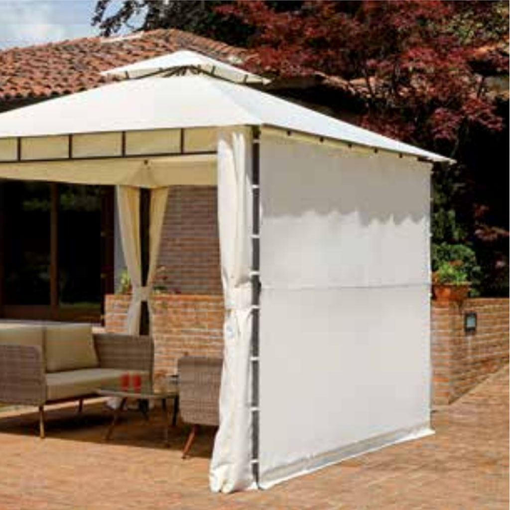 GreenWood Gazebo quadrato 3x3 estensibile fino a 5x3 colore ecru cod. 9485