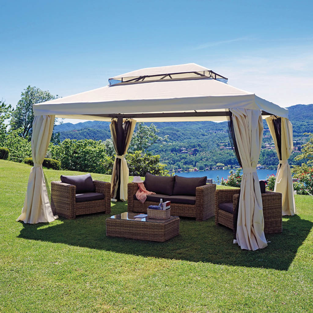 GreenWood Gazebo Nebraska rettangolare 3 x 4 mt. cod. 4083